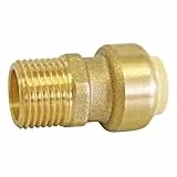 SOMATHERM FOR YOU - Messingkupplung für Kupferrohre oder PEX oder Multilayer Durchmesser 16 Clip - Stecker 15/21, klein