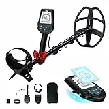 SUNPOW 2025 Profi Metalldetektor für Erwachsene – Wiederaufladbar mit Schnellladung, 11' Doppel-D-Spule, IP68 Wasserdicht, 6 Metallarten, 5 Modi, 10-Stufen Empfindlichkeit, LCD – Outdoor Schatzsuche