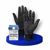 Alpensattel Premium 2.0 Thermo Fahrradhandschuhe Gr. L | Wasserabweisende & Winddichte Fahrrad Handschuhe Winterhandschuhe für Damen & Herren | Antirutschbeschichtung & Touchscreen Funktion