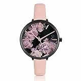 KIMOMT Damenuhren Lederband Luxus Quarzuhren wasserdichte Mode Kreative Armbanduhr für Damen Mädchen Damen