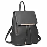 Miss Lulu Rucksack Damen Klein Wasserdicht Rucksack Cityrucksack Backpack Women Modern Backpack Damen PU Leder für Reisen Arbeit Schule