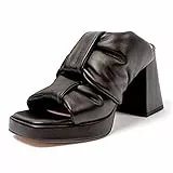 L37 HANDMADE SHOES Heeled Sandals HEART ON FIRE, Black, 36