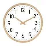 Moiubik Wanduhr Ohne TickgeräUsche Lautlos Modern Quarz Batterie 20cm Betriebene für Schule, Büro, Wohnzimmer, Küche