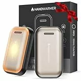Fitabok Handwärmer Elektrisch 2-Pack – 6000mAh Magnetischer Taschenwärmer, USB-C Elektrische Handwärmer Wiederaufladbar Schnellheizung, 3 Heizstufen Bis 55°C, für Outdoor, Camping, Golf, Raynaud