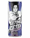 ULTRA ICE TEA Bio Eistee – Veganes Getränk aus schwartee Extrakt mit dem Naruto Charakter Sasuke – Erfrischender Pfirsich-Geschmack – 1 x 330 ml
