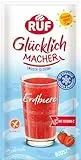 RUF Glücklichmacher Smooth to Drink Erdbeere, Getränkepulver mit Erdbeere & Vitamin C, fruchtiger Genuss zum Anrühren, unterstützt das Immunsystem, ideal für Smoothies, Shakes & Bowls