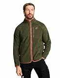 RevolutionRace Canyon Full-Zip Pile Fleece für Herren, Outdoor Fleecejacken perfekt für Wanderungen und Outdoor-Abenteuer, Forest Night/Rusty Orange, XL