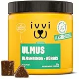 ivvi Ulmus für Hunde – Weiche Ulmenrinde Snacks mit Kürbis & Leinsamen – Verdauungssnacks mit 30% Huhn – Für Sensible Hunde & eine ausgewogene Verdauungsroutine – 270g, 60 Snacks