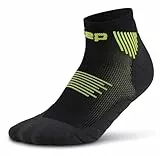 CEP - Kurze Laufsocken mit Kompression für Herren, Core 5.0 Low Cut, Größe IV/L / 42-45, schwarz/lime
