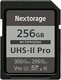 Nextorage SD Karte 256GB UHS-II SDXC, japanische speicherkarte datenspeicher SD Card, Kamera Zubehör für Nikon/Canon/Sony/Fujifilm/Nintendo Switch, F2PRO NX-F2PRO256G