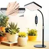 FECiDA Schreibtisch Pflanzenlampe, Vollspektrum Pflanzenlicht für Zimmerpflanzen, Dimmbar Pflanzenleuchte LED 2000 Lumen, 25 Watt, Wachstumslampe für Pflanzen, Daisy Chain Funktion, 4/8/12 Hr Timer