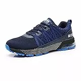 frysen Laufschuhe Herren Damen Atmungsaktiv Leichtgewicht Luftpolster Sportschuhe Turnschuhe Straßenlaufschuhe Sneaker Joggingschuhe Walkingschuhe Sport Fitness Schuhe Dark Blau Blue 44