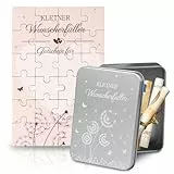 TUZELIYA Wunscherfüller Geldgeschenke Verpackung Geburtstag Geschenkbox - Gutscheinkarte Puzzle - Pusteblumen Dose Schachtel Glücksbringer Reisen Hochzeit Jugendweihe - Geschenke für Männer Frauen