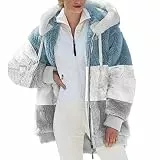 KOG Fleecejacke für Damen Jacke Warmes Wollmantel Cordjacke Einfarbig Oberteil Frauen Pullover Gutschein Amazon Windjacke Teddyfleece Jacke Puffer Jacke Baumwolle Warehouse Deal Grau M