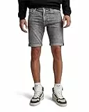 G-Star RAW Herren 3301 Slim Shorts, Grau (Faded Grey neblina D10481-D535-G324), 36