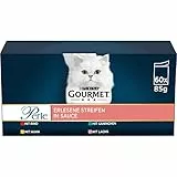 Gourmet Perle Erlesene Streifen Katzenfutter nass, Sorten-Mix, 60er Pack (60 x 85g)