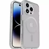 OtterBox Hülle für iPhone 14 Pro Symmetry+ Clear für MagSafe, stoß- und sturzfest, schlank, 3X nach MIL-STD 810G-Standards getestet, antimikrobieller Schutz, transparent