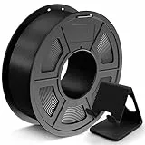 JAYO PLA Filament 1.75 mm, 3D Drucker Filament, Maßgenauigkeit +/- 0.02mm, 1.1 KG Spule (2,4 lbs), Sauber Gewickeltes Filament, Schwarz 1100G