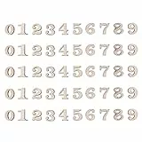 Artibetter 100pcs Holz-Zahlen die Zahl von 0 bis 9 Verzierungen für Kunsthandwerk DIY Dekoration Displays 15mm