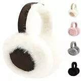 Gajaous Winter Ohrwärmer, Flauschige Warme Ohrenschützer, Ohrabdeckungen für kaltes Wetter, Süße faltbare Outdoor Ohrenschützer für Frauen und Mädchen