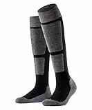 Burlington Damen Skisocken Uni W Kh Wolle Funktionsmaterial warm dick 1 Paar, Schwarz Black 3000, 36-41