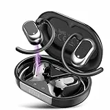 STECEi KI Übersetzer Kopfhörer, 3-in-1Bluetooth 5.4 Echtzeit Sprachübersetzer Kopfhörer Open Ear164 Sprachen mit App/6 Übersetzungsmodi, Übersetzer Ohrhörer für Geschäft, Lernen, Reisen, Schwarz