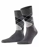 Burlington Herren Socken Manchester, Baumwolle, 1 Paar, Grau (Anthracite Melange 3095), 40-46
