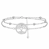 Yinsen Damen Lebensbaum Armband 925 Sterling Silber Armkette Schmuck Geschenke für Frauen
