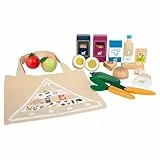 small foot Lebensmittel-Set vegetarisch 'fresh' aus Holz, Spiellebensmittel-Set und Rollenspielzeug, ab 3 Jahren, 12284