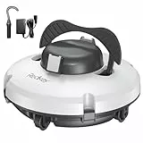 Redkey Upgrade S100 Poolroboter Akku, Akkulaufzeit 200 Minuten,Max Steigung 18°,Selbstparkend, Automatische Poolreiniger Kabelloser, Poolreinigungsroboter,Geeignet für Flache Pools bis zu 120 m²