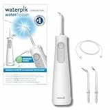 Waterpik Pearl kabellose Munddusche, Testsieger 2026, entfernt 99,9 Prozent des Plaques, Power Akku (9 Wochen Nutzung), 2x effektiver als Zahnseide, wasserdicht, weiß