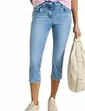 Cecil 3/4 Slim Leg Jeans im Casual Fit Light Blue Washed 32