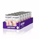 KATTOVIT - Niere/Renal Drink für Katzen | Katzen-Diätdrink zur Unterstützung der Nierenfunktion für ausgewachsene Katzen. Motiviert Katzen zur höheren Flüssigkeitsaufnahme | 12 x 135 ml Huhn