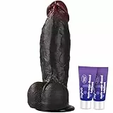 PRONFANS 22.5 * 5.5CM Durchmesser Realistischer Dildo Klassische Dildos Sex Spielzeug für die Frau Paare Solo Mit Starkem Saugnapf Sexspielzeug Analdildo Penis Dildos aus Weichem Silikon Sex Toy braun