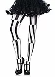 LEG AVENUE Damen Optical Illusion Strumpfhose, Schwarz, Einheitsgröße EU