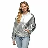 Boland - Jacke Rave im Metallic Look, Kostüm für Damen und Herren im Retro Style, Gruppenkostüm für Mottoparty oder Karneval