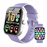 Coucur Smartwatch Herren Damen, 1.96' HD Smart Watch mit Telefonfunktion, 110+ Sportmodi Fitnessuhr mit Schrittzähler/Herzfrequenz/Schlafmonitor, IP68 Wasserdicht Sport Uhr kompatibel für Android iOS