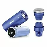 Shark ChillPill 3-in-1-Hochgeschwindigkeits-Handventilator-, Sprühnebel- und InstaChill-System, mit 3 Kühlaufsätzen, reisefreundliches Design, Hellgrau FA022EULV
