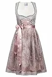 Edelnice Trachtenmode Exklusives Designer Midi Dirndl Aurelie inkl. Spitzendirndlschürze und Charivari Gr. 32-54 (38)