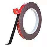 Doppelseitiges Klebeband, Extra Stark Klebend, 3M-VHB Schaumstoffband, 10mm x 5M, Wasserfest und Hochtemperaturbeständig für Auto, Heimdekoration, Bürodekoration