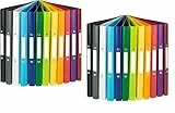 Idena 10426 Ringbuch DIN A4, im 24er Set, 2-Ring-Mechanik, 20 mm breit, in 12 Farben (jede Farbe 2x)