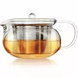 Teabloom Kyoto 2-in-1 Teekanne und Teekessel/Tee-Zubereiter - Teekanne mit abnehmbarem losem Teefilter geeignet für Herdplatte und Mikrowelle - 2-3 Tassen Kapazität / 700 ml