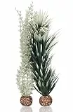 biOrb 55071 Ambulia grau / grün M, 2er Set - künstliche Dekopflanze, Aquarium Dekoration, für Süßwasseraquarien und Meerwasseraquarien