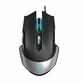 Rapoo VPRO V310 Laser Gaming Maus, Integrierter Speicher, LED-Beleuchtung, exakte Bewegungserfassung, schwarz