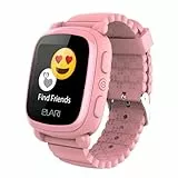 Elari 2G Kinderuhr mit GPS und Anruf Funktion GPS-Tracker Kind Jungen und Mädchen, Bidirektionale Anrufe, Voice-Chat, SOS Kurzwahl, Wecker, Schulmodus, Spiele KidPhone 2 (Rosa)