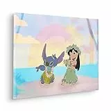 Komar Komar Keilrahmenbild - Lilo and Stitch Dancing- Größe 40 x 60 cm - Kinderzimmerbild, Wandbild, Kinderzimmer, Bunt