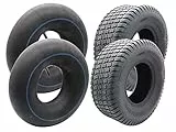 SECURA 2x Reifen 13x5.00-6 Tubeless inkl. Schlauch mit geradem Ventil TR13