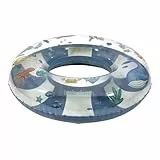 Little Dutch Kinder Schwimmreifen Schwimmring - Aufblasbar für Jungen ab 3 Jahren - Ocean World (50 cm)