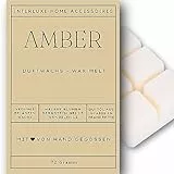 Interluxe Duftwachs Duft Amber angenehm duftend Waxmelt 100% pflanzlich Duftwachswürfel Duftwachsblock Wachs mit Duftöl