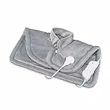 medisana HP 622 Heizkissen für Nacken und Schulter, Elektrisches Wärmecape, Wärmekissen für Rückenschmerzen und Nackenschmerzen mit 6 Temperaturstufen, Heizmatte mit Abschaltautomatik
